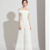 The Cellyn White Off Shoulder Jumpsuit