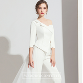 The Titiana Long Sleeve White / Black Separates