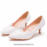 The Georgina Wedding Bridal Lace Heels