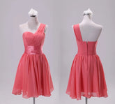 The Daliah Watermelon Red Short Toga Dress