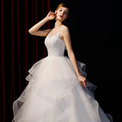 The Meredith Wedding Bridal Sleeveless Illusion Gown