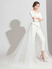 The Titiana Long Sleeve White / Black Separates