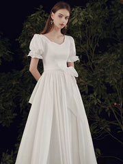 The Penelope Wedding Bridal Short Sleeve Dress