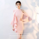 The Odellia Toga White / Pink Dress