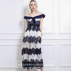 The Rosatel Lace Off Shoulder Gown