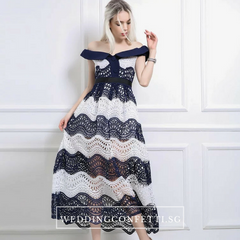 The Rosatel Lace Off Shoulder Gown