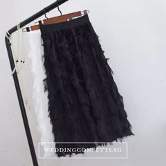 The Fetcher Bridesmaid Separates Feathered Skirt