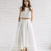 The Reneta Wedding Bridal Separates Crop Top Maxi & Skirt (Customisable/Available in 5 colours)