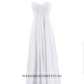 Kerdelia White Chiffon Tube Dress