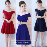 The Sellina Off Shoulder Cocktail Dress (Available in 4 colours)