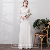 The Priscela Wedding Bridal Long Sleeves Gown