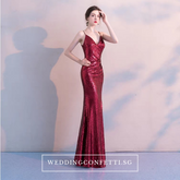 The Soleil Blue/Wine Red/Green Sleeveless Sequined Dress