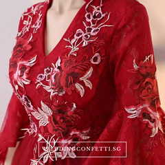 The Kaftan Blue/Red Floral Gown (Available in 2 colours)