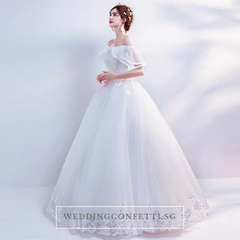 The Athelia Wedding Bridal Off Shoulder Ball Gown