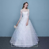 The Patrina Wedding Bridal Long Illusion Sleeves Gown