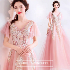 The Ansella Tulle Pink Gown