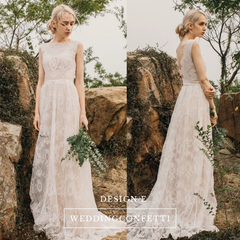 The Reyale Bohemian Wedding Sleeveless Gown