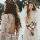 The Liezel Bohemian Wedding Long Sleeves Gown