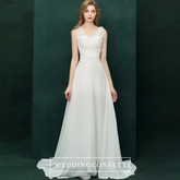 The Renaya Wedding Bridal Sleeveless Gown