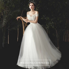 The Norgan Wedding Bridal Off Shoulder Gown