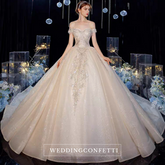 The Maureena Wedding Bridal Off Shoulder Gown