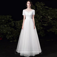 The Paisley Wedding Bridal Short Sleeves Gown