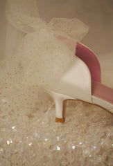 The Tessa Wedding Bridal White Heels