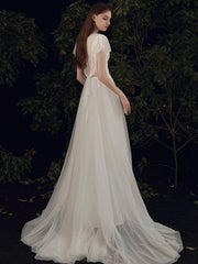 The Paisleigh Wedding Bridal Cap Sleeves Gown