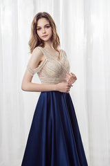 The Shelby Blue Off Shoulder Gown (Available in 2 colours)