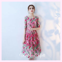 The Acadia Pink Floral Dress