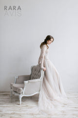 The Lorde Bohemian High Neck Bridal Gown