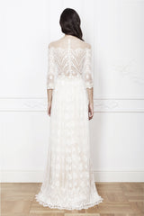 The Rona Bohemian Long Sleeve Gown