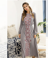 The Shazly Long Sleeve Gown (Various Colours)