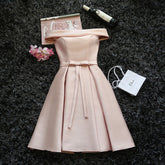 The Selene Sleeveless/ Off Shoulder / Toga Pink / Beige Dress