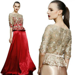 The Rosalyn Mother-Of-Bride Pleated Gown (Available in 2 Colours)