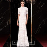 The Orient Wedding Bridal Cheongsam Mandarin Collar Gown