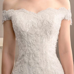 The Triniity Wedding Bridal Off Shoulder Gown