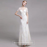 The Nikita Wedding Bridal Short Sleeve Lace Dress