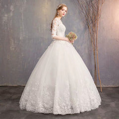 The Quinlee Wedding Bridal Illusion Long Sleeves Gown