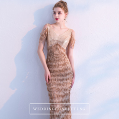 The Anna Bronze Cold Shoulder Dress