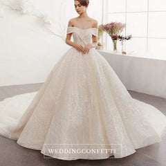The Ristelle Wedding Bridal Sequined Off Shoulder Gown
