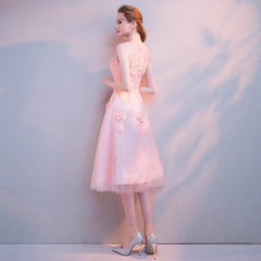 The Riley Pink/Champagne Sleeveless Tulle Gown