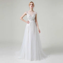 The Lorende Wedding Bridal Sleeveless Gown
