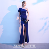 The Reese Royal Blue Toga Gown