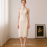 The Peony Halter Cheongsam Gown