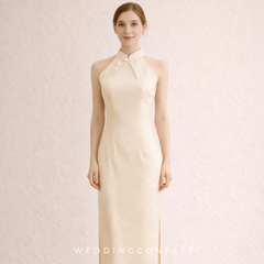 The Peony Yellow Cheongsam Gown