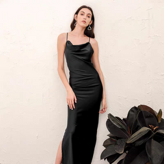 The Freda Satin Cowl Neck Dress (Available in 4 colours)