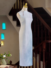 The Ryndel Ombre Blue Cheongsam Gown