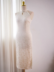 The Peony Halter Cheongsam Gown