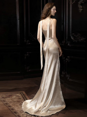 The Kali Evening Gold Sleeveless Dress